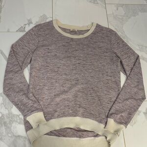 Wilfred Women's Heathered Purple Sweater